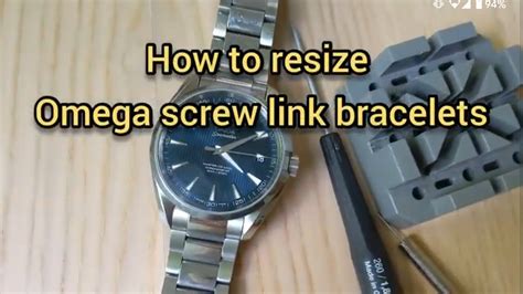 omega seamaster links|Omega Seamaster link removal.